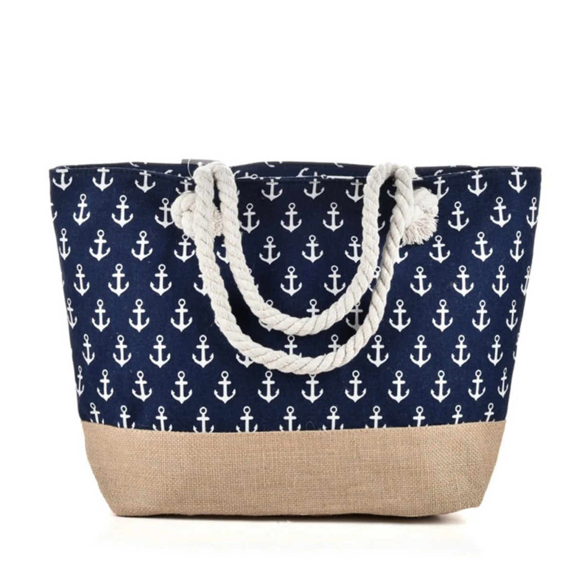 Canvas Beach Tote Handbag, custom tote bag with logo imprint 1