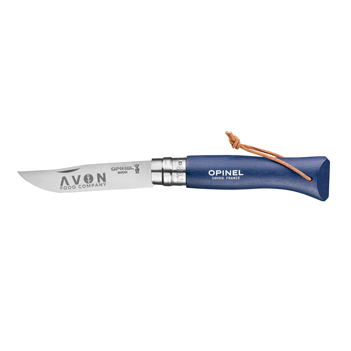 OPINEL® NO.08 COLORAMA STAINLESS STEEL FOLDING KNIFE WITH LANYARD - BLUE 1