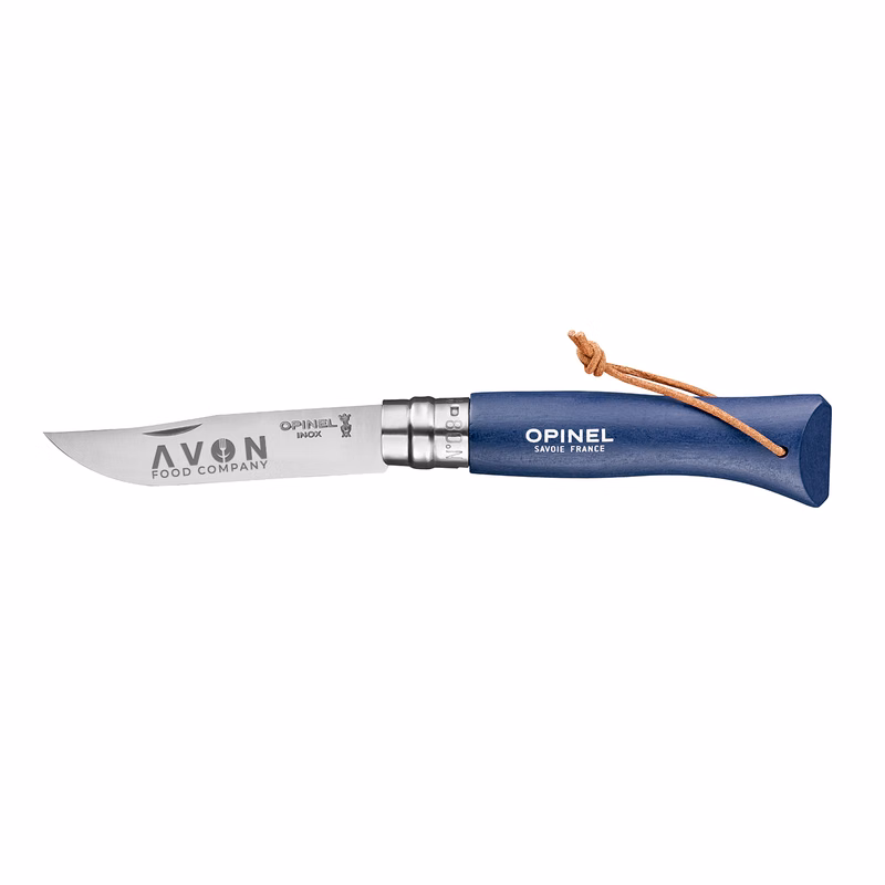 OPINEL® NO.08 COLORAMA STAINLESS STEEL FOLDING KNIFE WITH LANYARD - BLUE