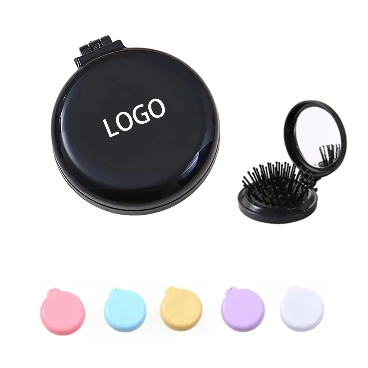 Mini Folding Mirror Portable Air Cushion Comb 1