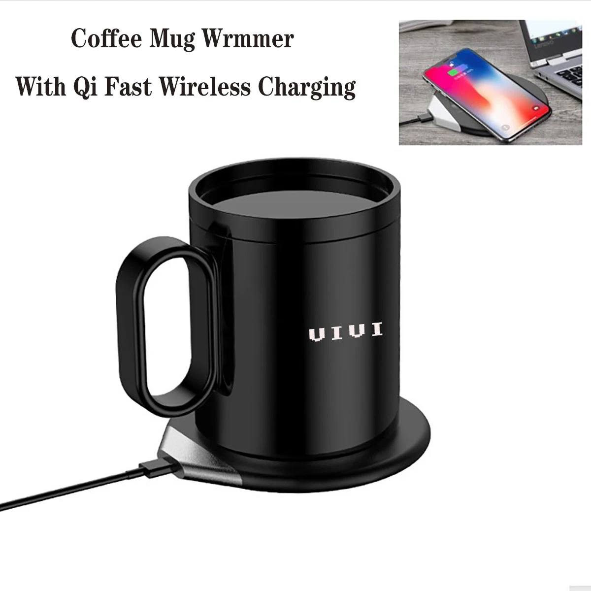 Cup Warmer Phone Wireless Charger 2 In 1 1