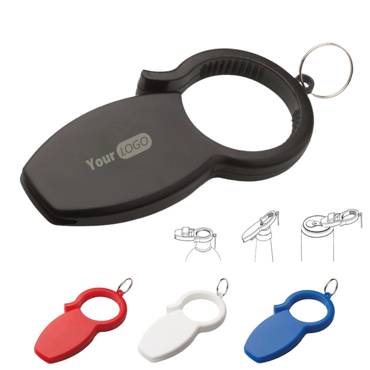 Multi-Lid Ergonomic ABS Bottle Opener 1