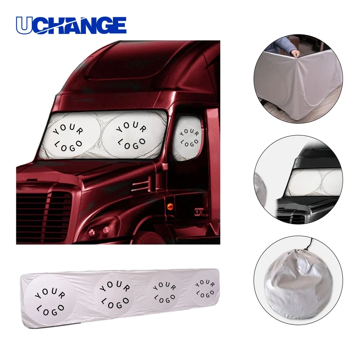 Reflective Truck Sunshade for Windshield Use 1