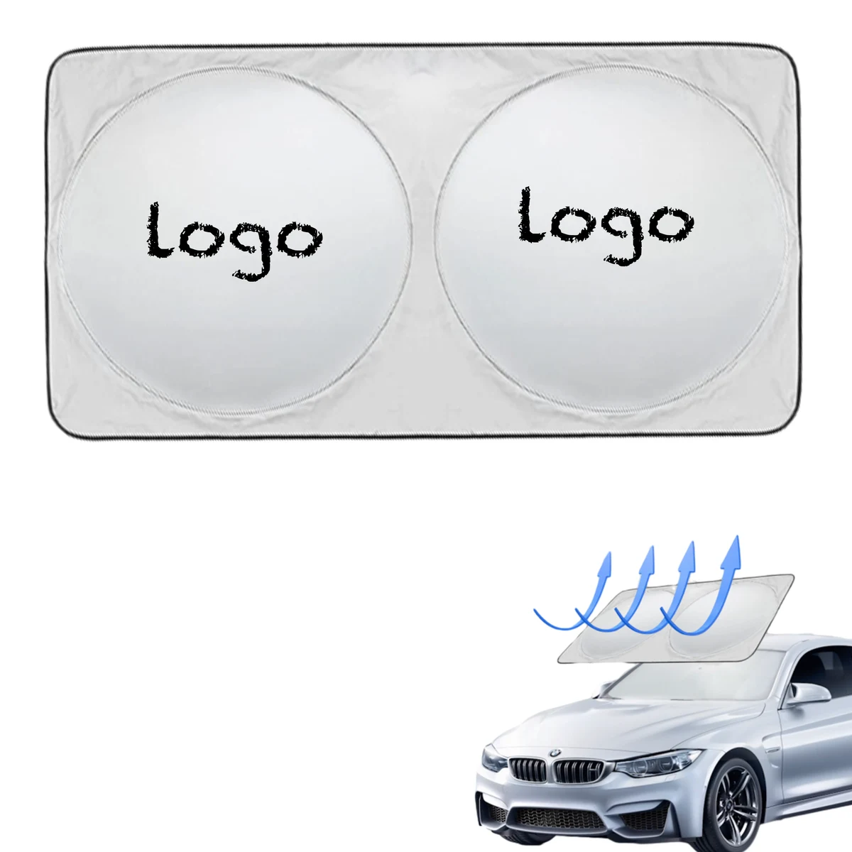 Retractable Folding Car Windshield Sunshade 1