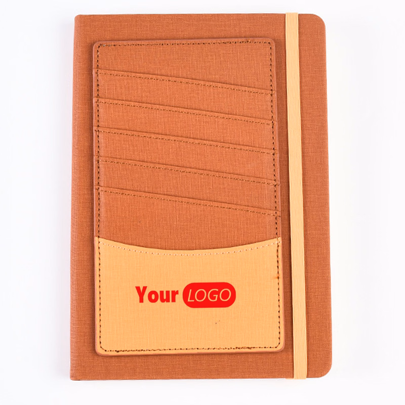 PU Leather A5 Business Notebook Card Holder