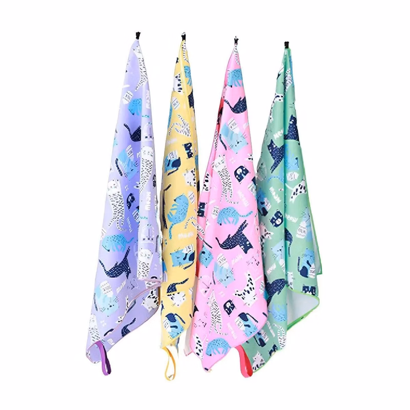 Cartoon Printed Kids Beach Towel