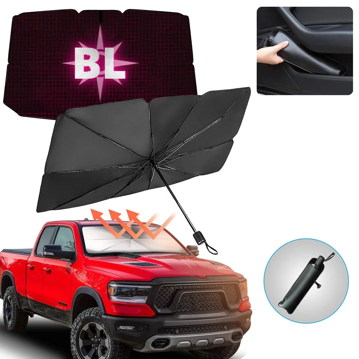 Automotive Windshield Sunshades Car Umbrella 1