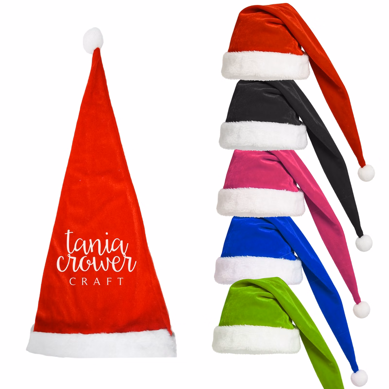 Luxury Velvet Elongated Santa Hat
