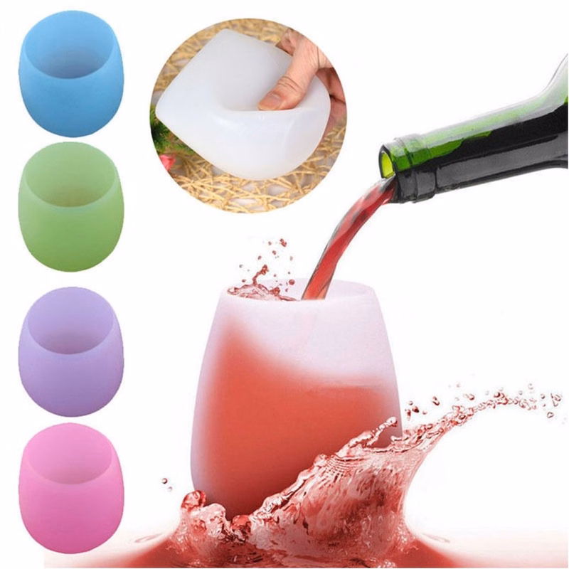 14oz Silicone Wine Glass