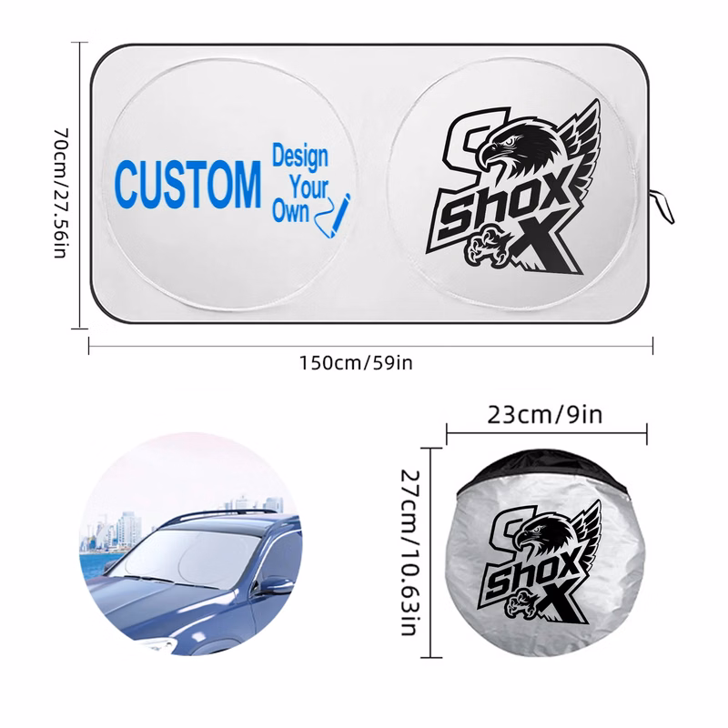MOQ 5 The Car Shade - UPF-50 UV Windshield Sunshade