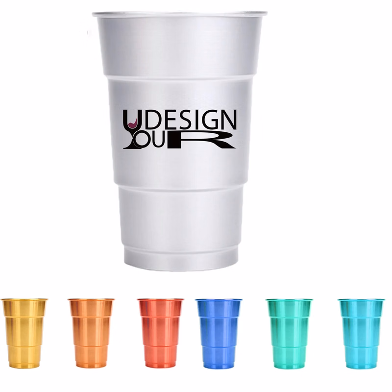 16OZ Reusable Disposable Recyclable Aluminum Cup