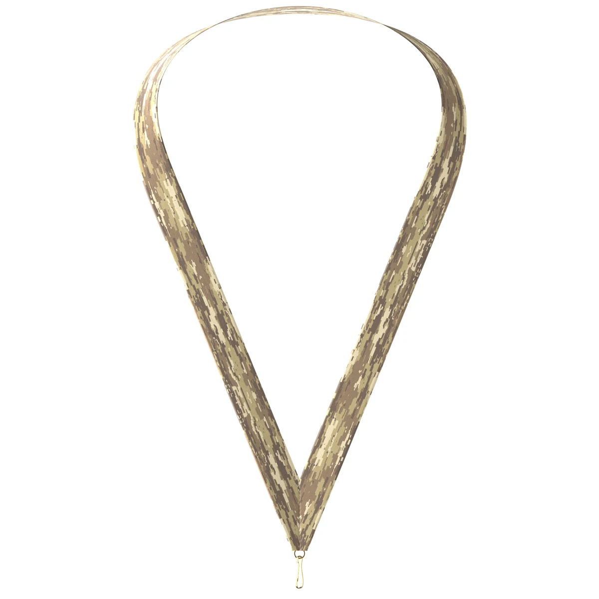 7/8" x 34" Sublimated Desert Camo Neckband w/ Quick Clip 1