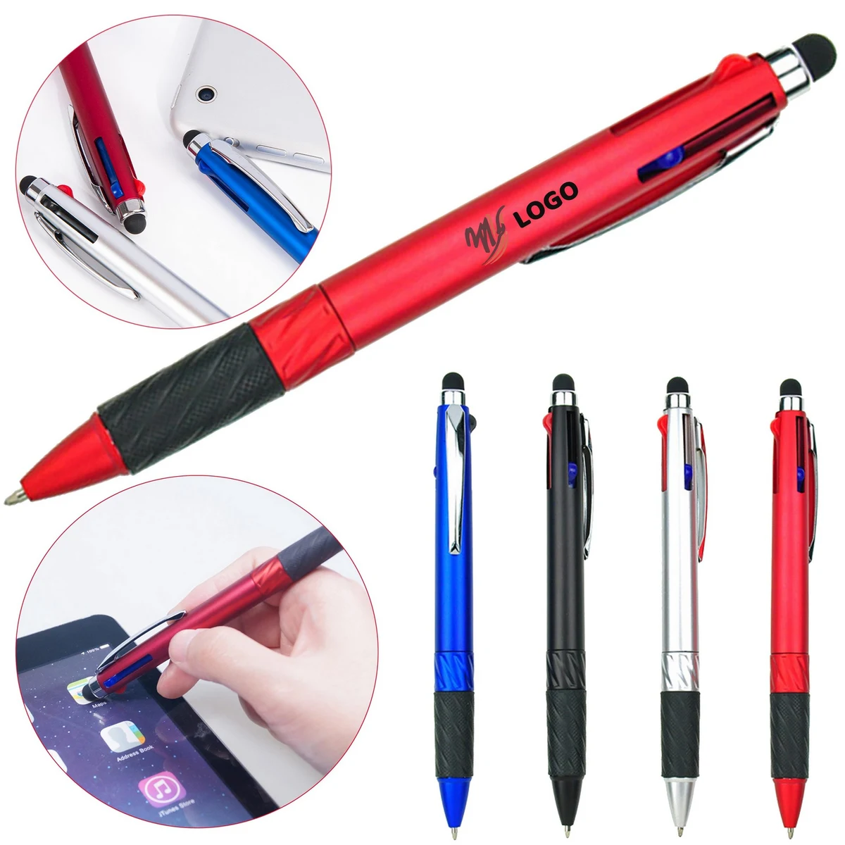 Spray Paint Three-Color Ballpoint Stylus Pen 1
