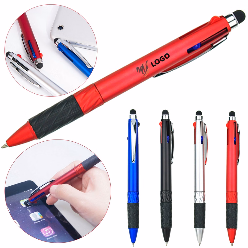 Spray Paint Three-Color Ballpoint Stylus Pen