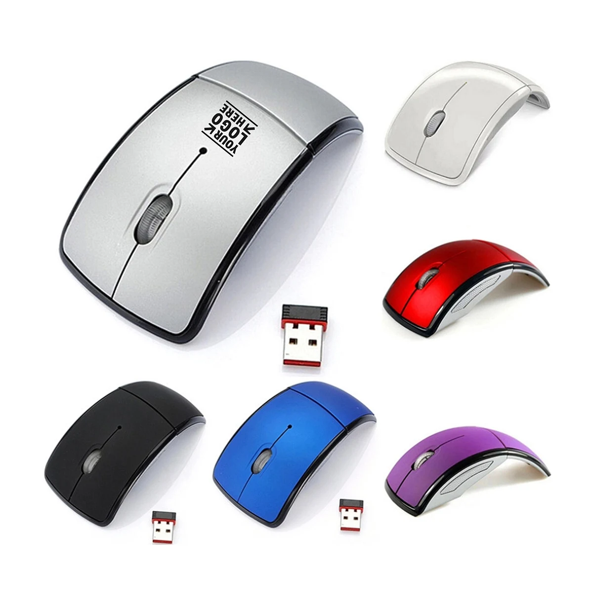 2.4G Wireless Folding USB Mouse 1