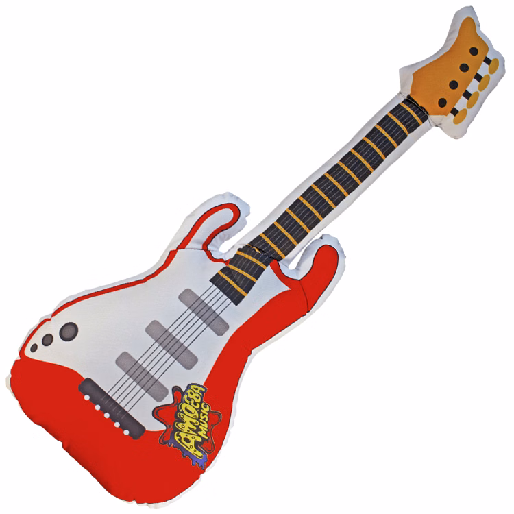 "S" - Type Guitar Shaped Sublimated Pillow