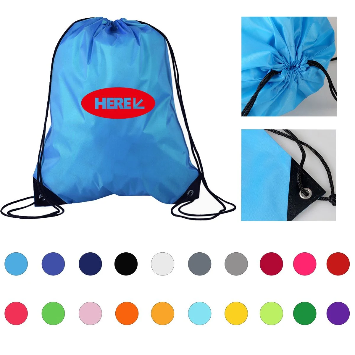 Polyester Draw String Backpack 1