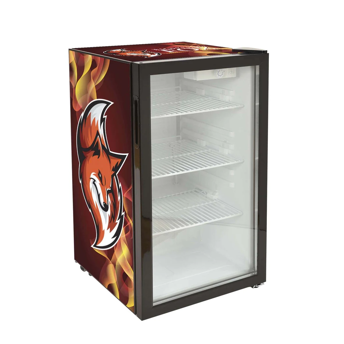 80L Large Countertop Fridge, Wrap Graphic 1