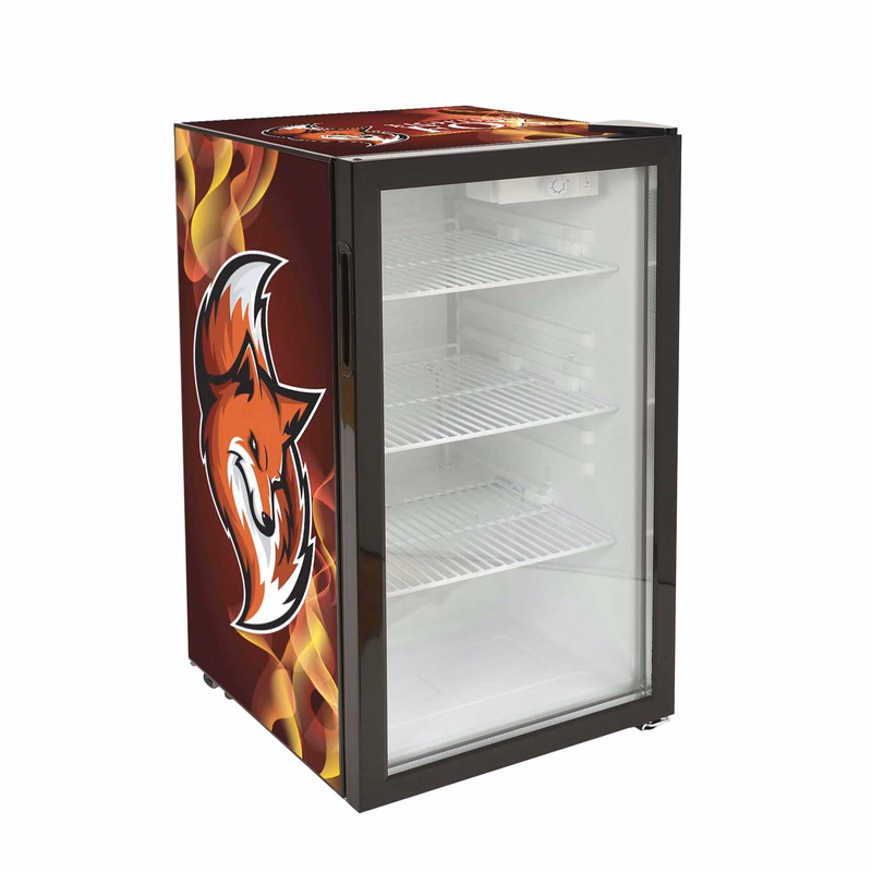 80L Large Countertop Fridge, Wrap Graphic