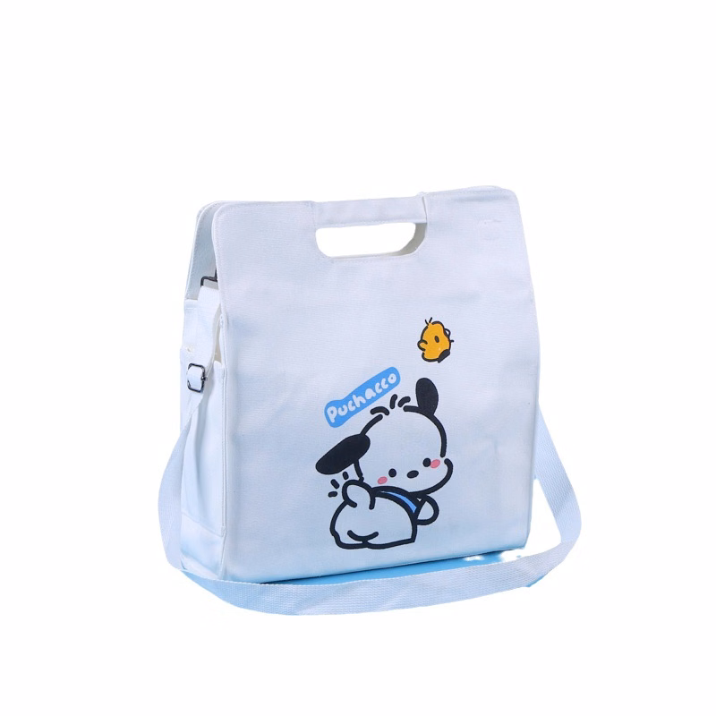Canvas Bag with Cut-out Handles