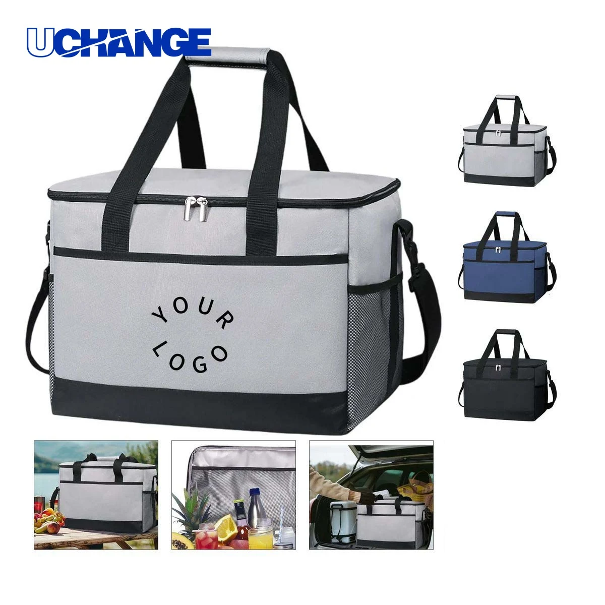 Oxford Cooler Bag Carrier with Heat Press Lining 1