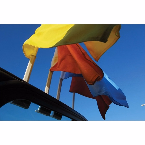 10.5" x 15" Stock Blank Car Flag - 2 ply