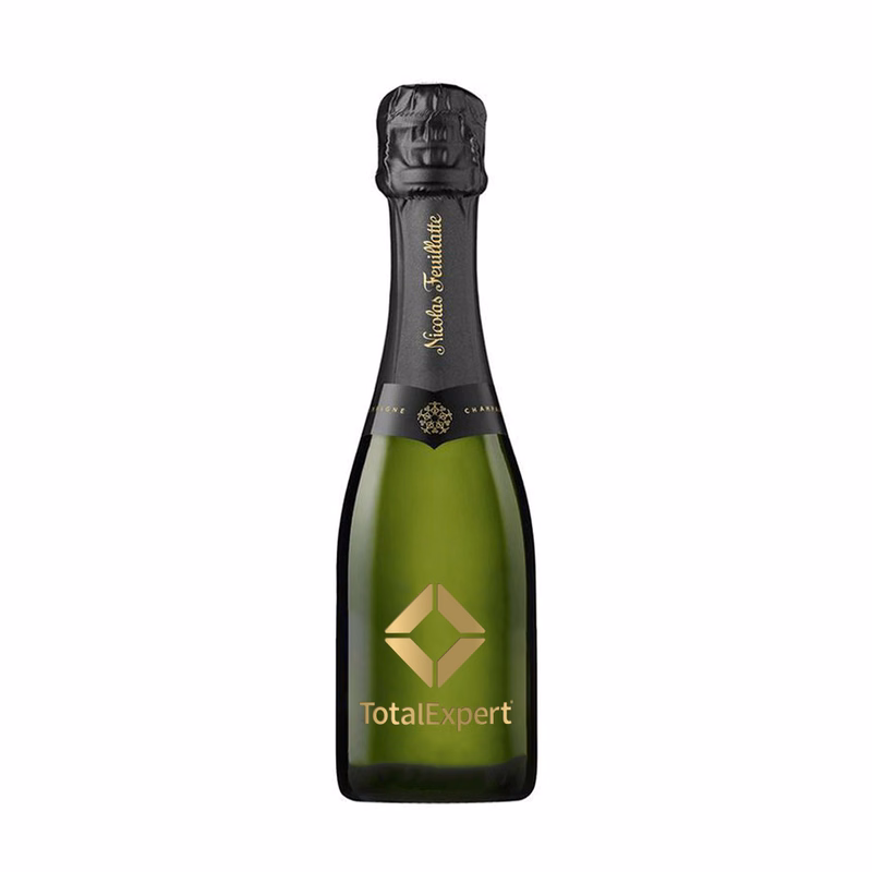 Etched Mini Nicolas Feuillatte Brut Champagne Bottle