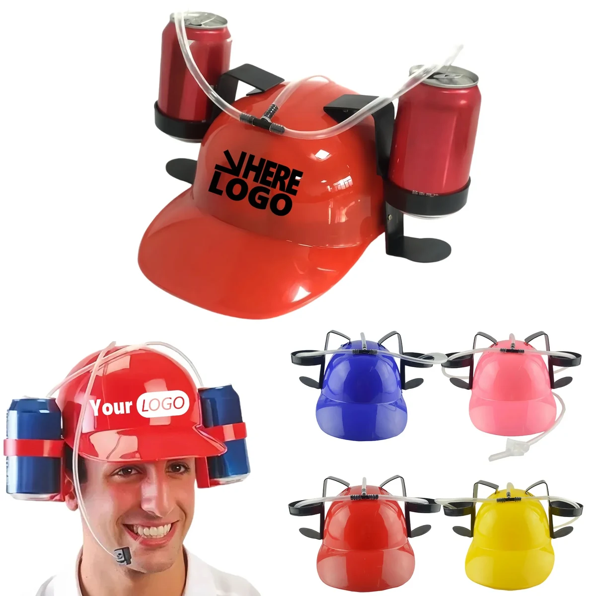 Hands-Free Drinking Helmet For Outdoor Parties 1