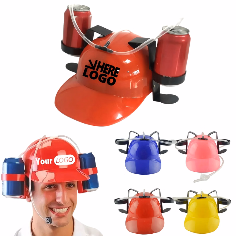 Hands-Free Drinking Helmet For Outdoor Parties