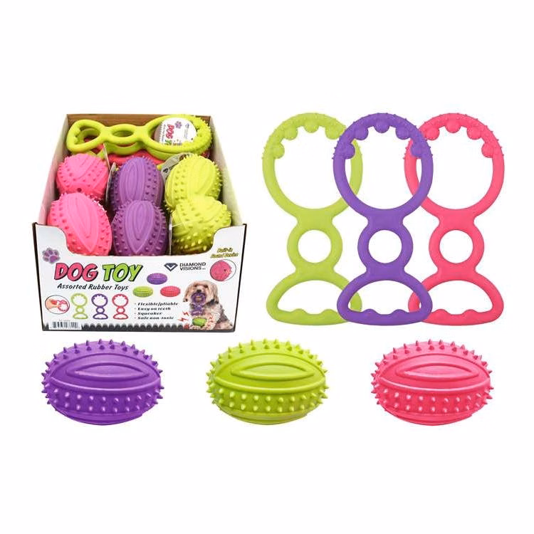 Dog Ball And Tug Toys - Assorted Colors