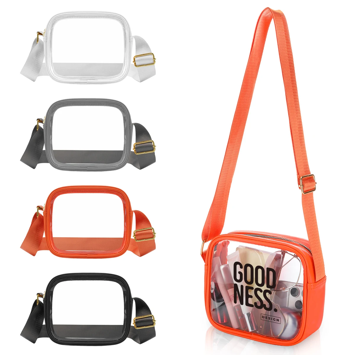Stadium Approved Transparent PVC Crossbody Bag 1