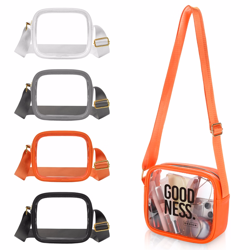 Stadium Approved Transparent PVC Crossbody Bag