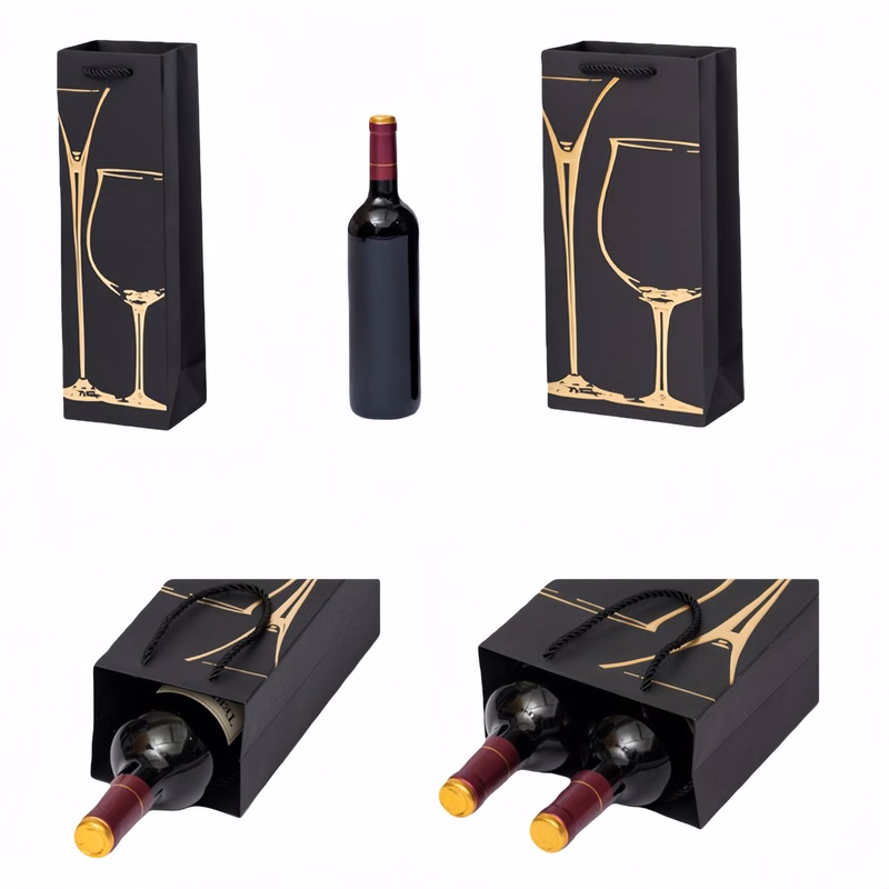 Handcrafted Paper Wine Bottle Bag
