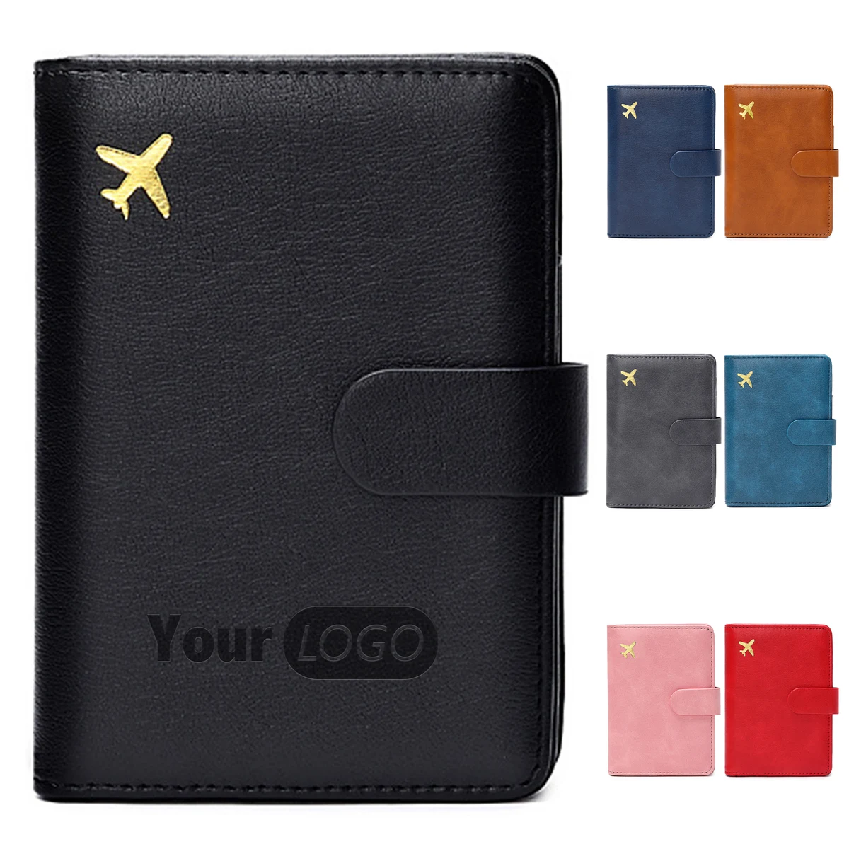 Pu Rfid Anti-Theft Passport Brush Bag 1