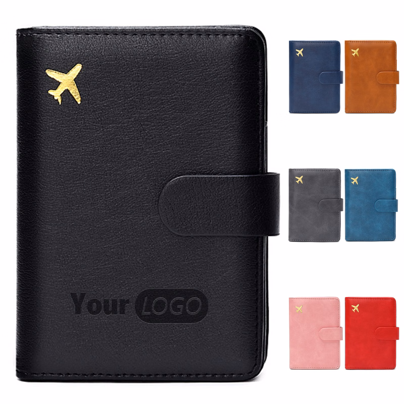 Pu Rfid Anti-Theft Passport Brush Bag