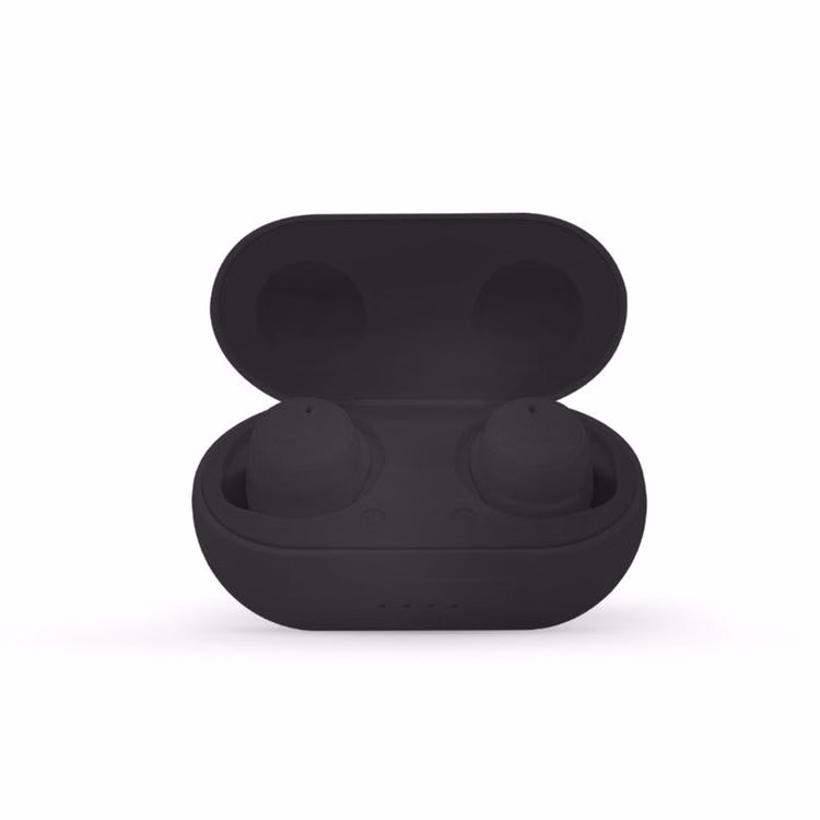 Sports Sweat Resistant Earbuds - Black Microphone