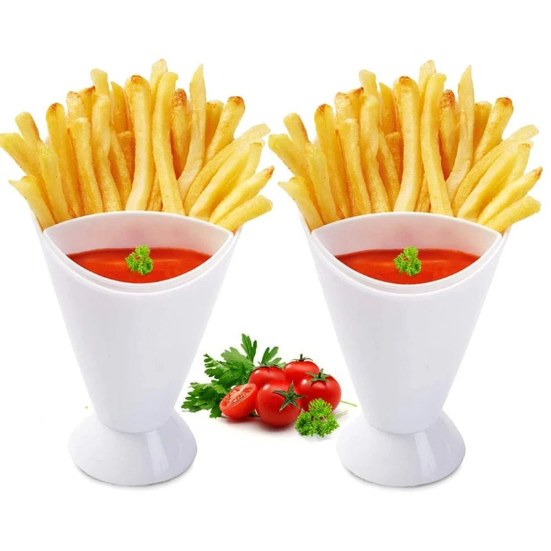 Cone and Dipping Cup French Fries Holder 1