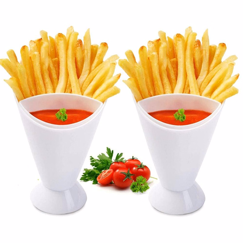 Cone and Dipping Cup French Fries Holder