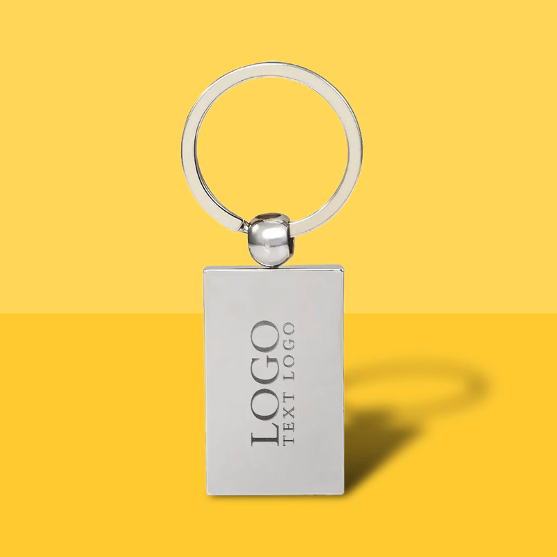 Reflection Flat Metal Keychain