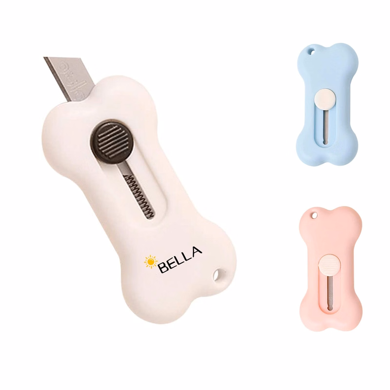 Bones Shaped Tiny Retractable Portable Razor Knife