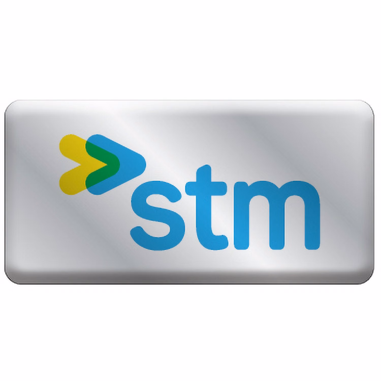 2 Sq. Inch Custom 4 Colour Process Chrome Polyester Domed Decal