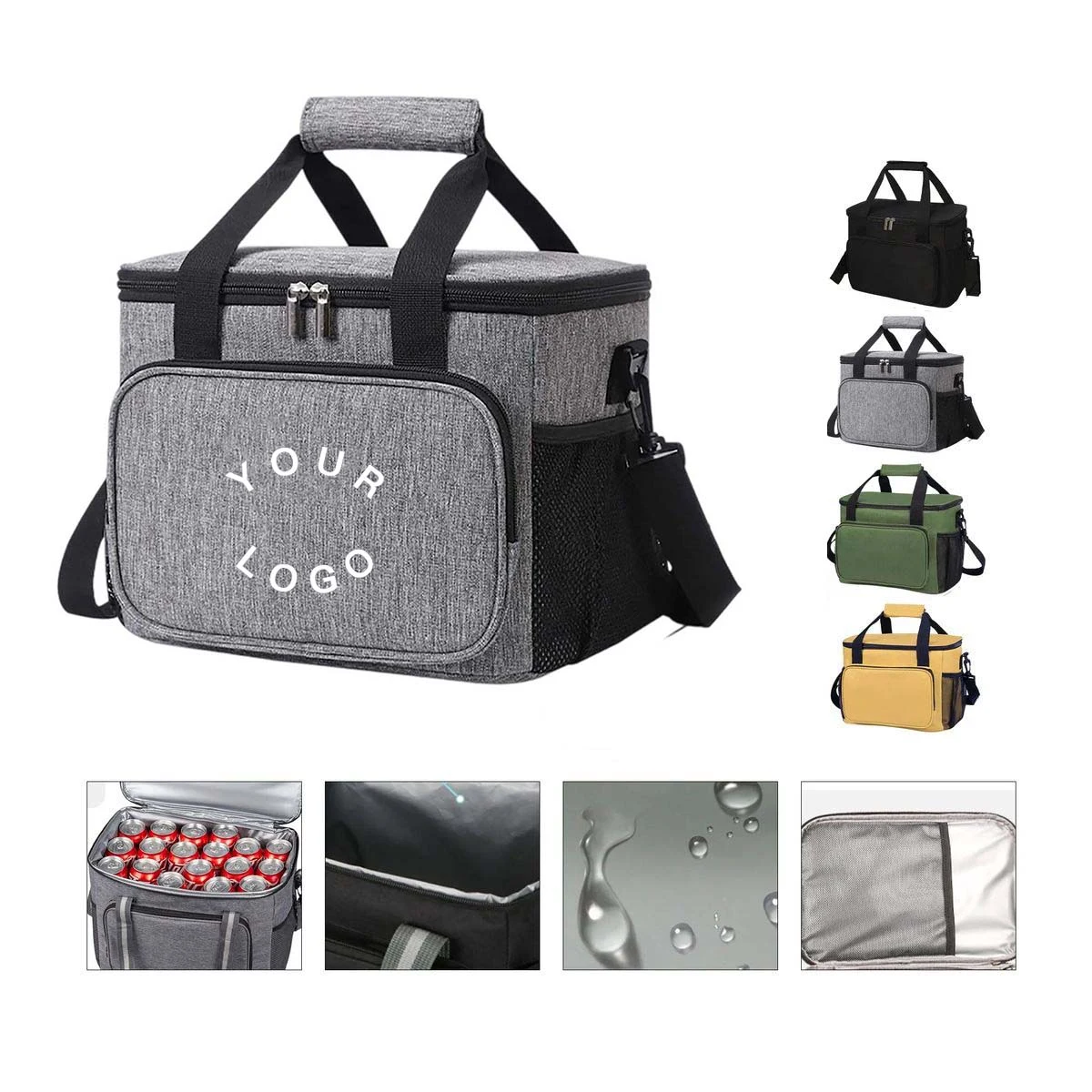 Oxford Fabric Cooler Bag 15L for Outdoor Food Drinks 1
