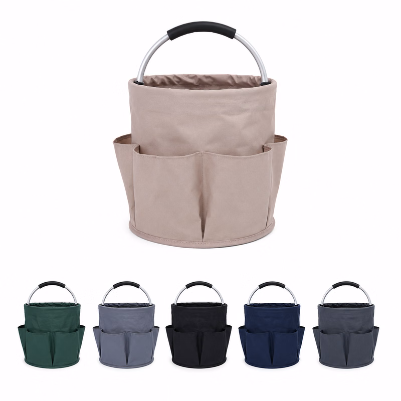 Flared Edge Woven Handled Picnic Basket