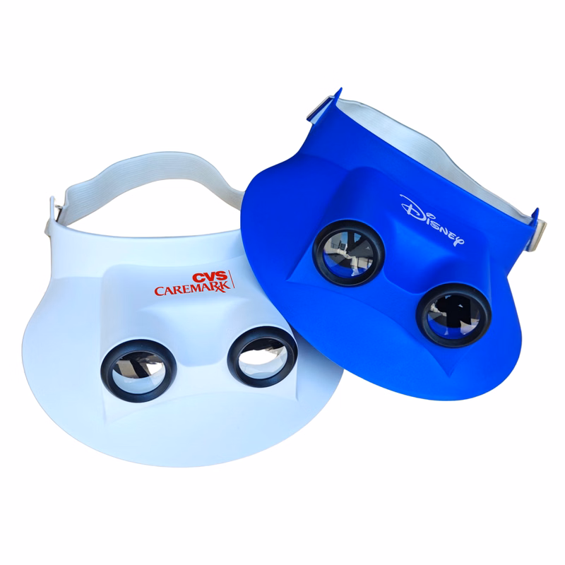 Sun Visor w/ Built-In Binoculars