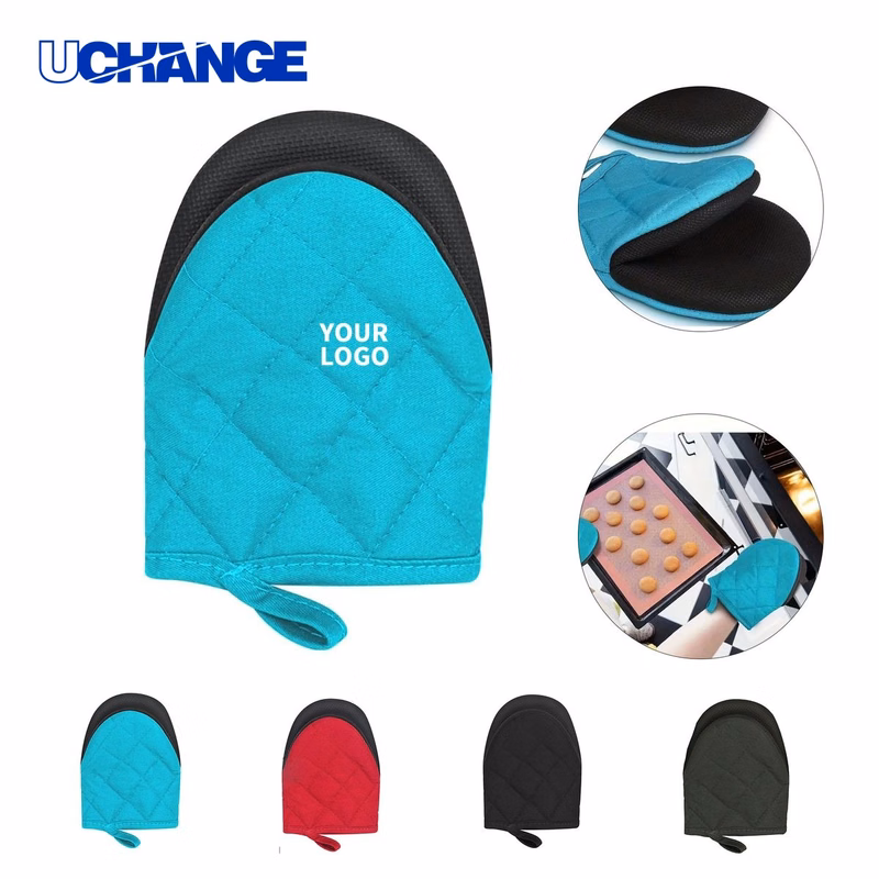Kitchen Oven Gloves with Honeycomb Texture Grip One Pair