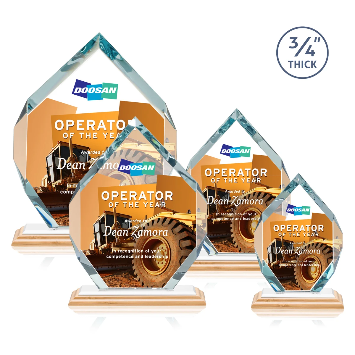 Royal Diamond VividPrint™ Award - Bamboo/White 1
