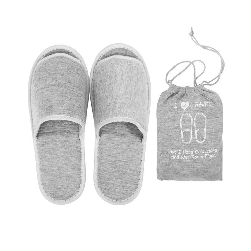 Portable Slippers with Storage Bag 1