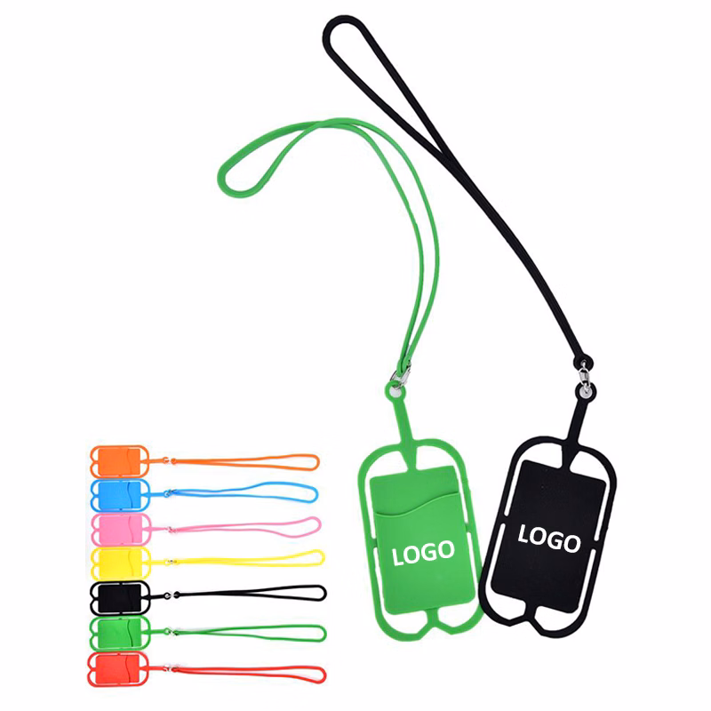 Silicone Lanyard With Phone Holder