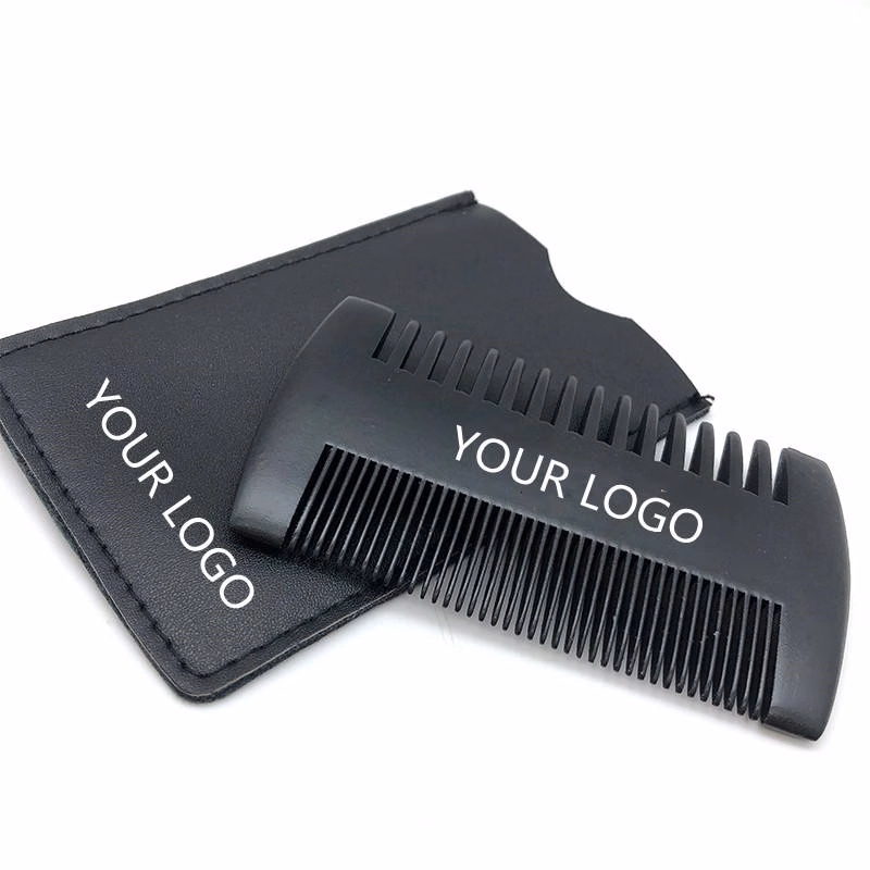 custom logo wood brush comb