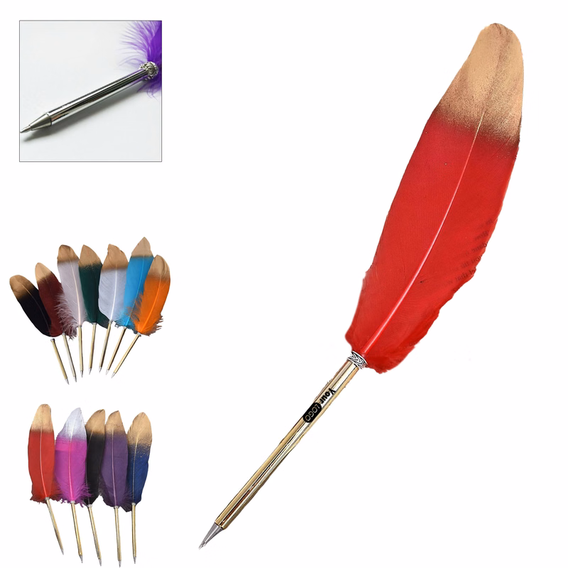 Vintage Feather Ballpoint Pen